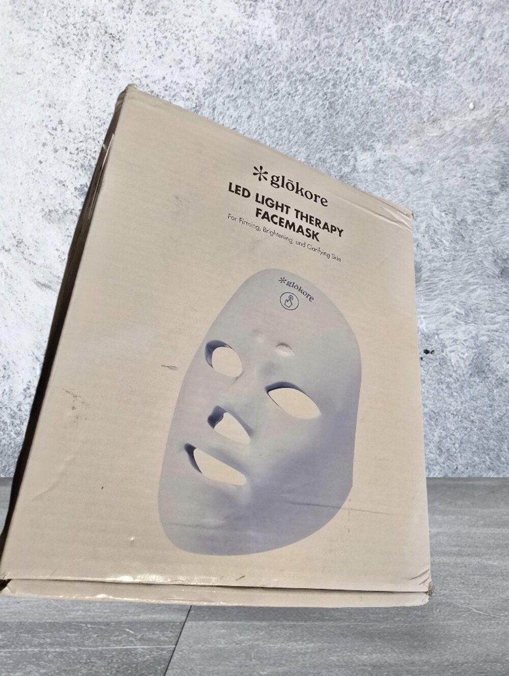 Glokore White LED Light Therapy Face Mask for Women (Open Box)